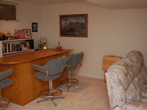 Basement bar area