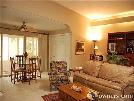 Living area, wet bar, office