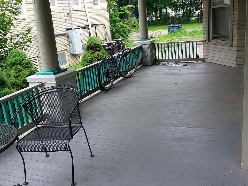 Large front porch, shared by all tenants
