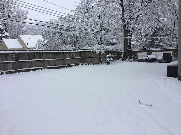 Fenced backyard and patio
