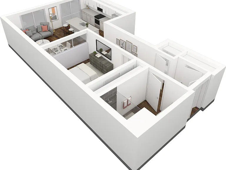 Omnia 1 Bedroom/1 Bath Apartment at 6th and Main in Salt Lake City, UT | View 2 Omnia 1 Bedroom/1 Bath Apartment at 6th and Main in Salt Lake City, UT | View 2