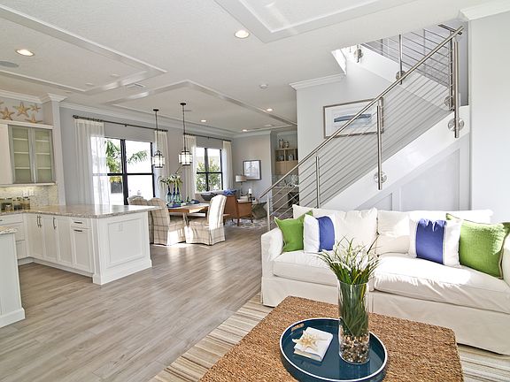 Family room off kitchen as well as living dining room
