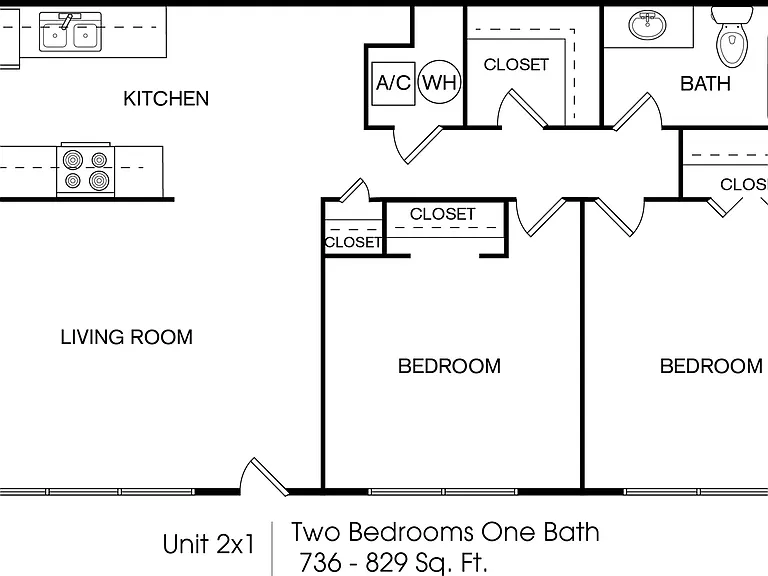 Two Bedroom Floorplan Two Bedroom Floorplan