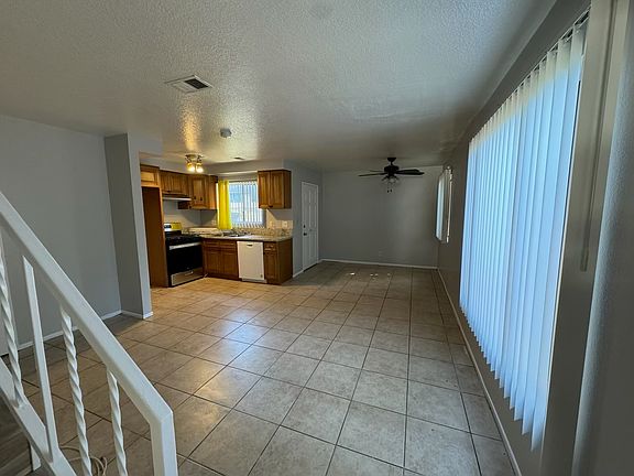 Spacious living room and dining area