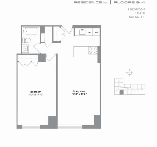 225 Rector Place #7M in Battery Park City, Manhattan | StreetEasy
