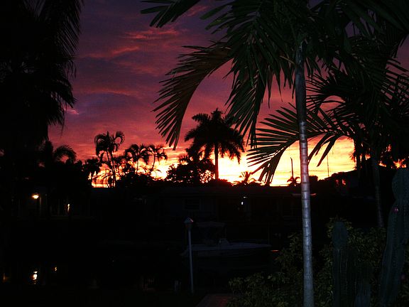 sunset over the canal...