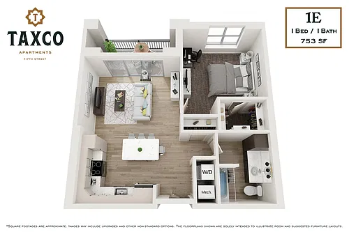 Floor plan 1E