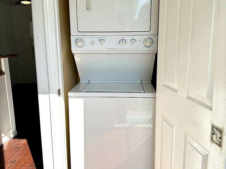 Washer and dryer inside unit