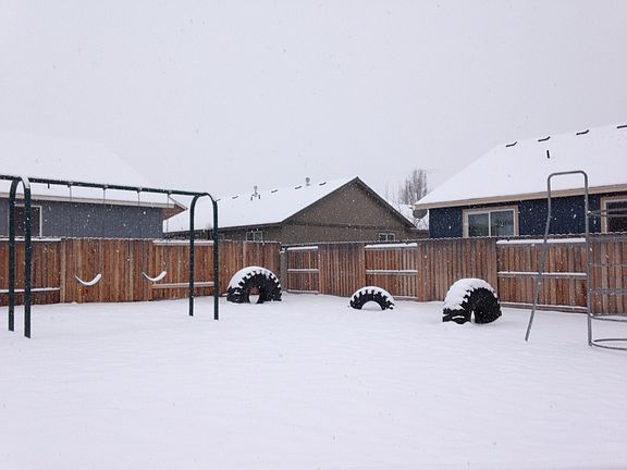 neighborhood playground (2 houses away)