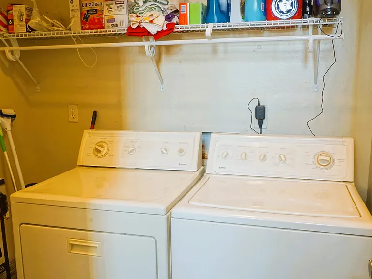 washer and dryer included