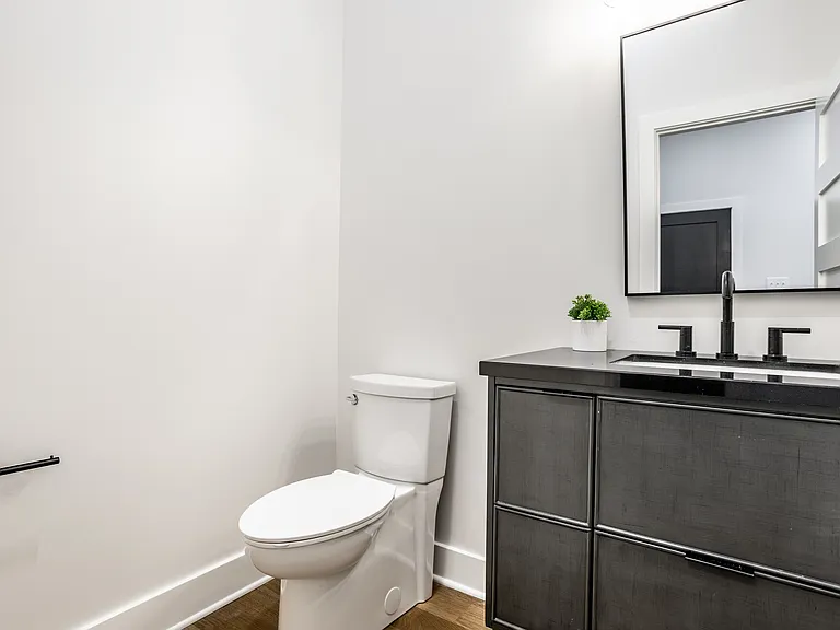 first floor half bath