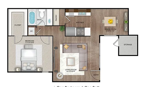 Floor plan A2C