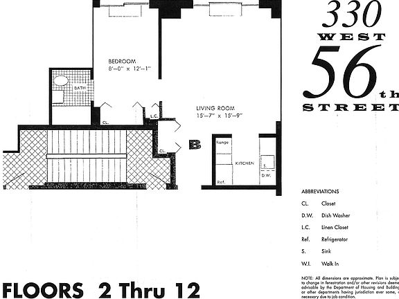 2nd image of 330 W 56th St APT 23B