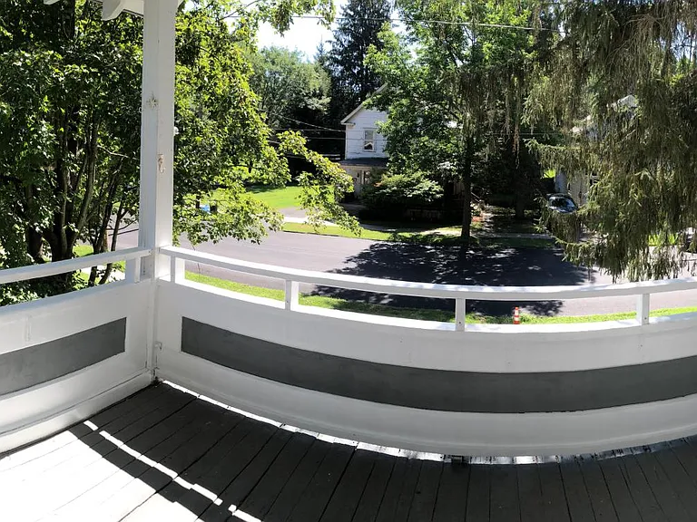 Front Porch, great view of yard and street