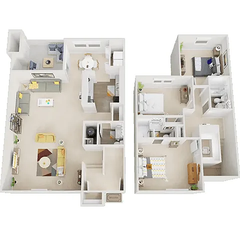Floor plan 3 Bed 2.5 Bath