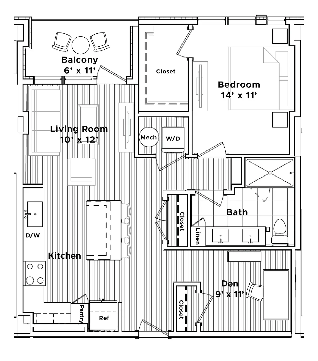 Floor plan The Lemonton (Den)