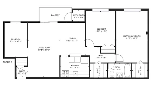 Floor plan B2