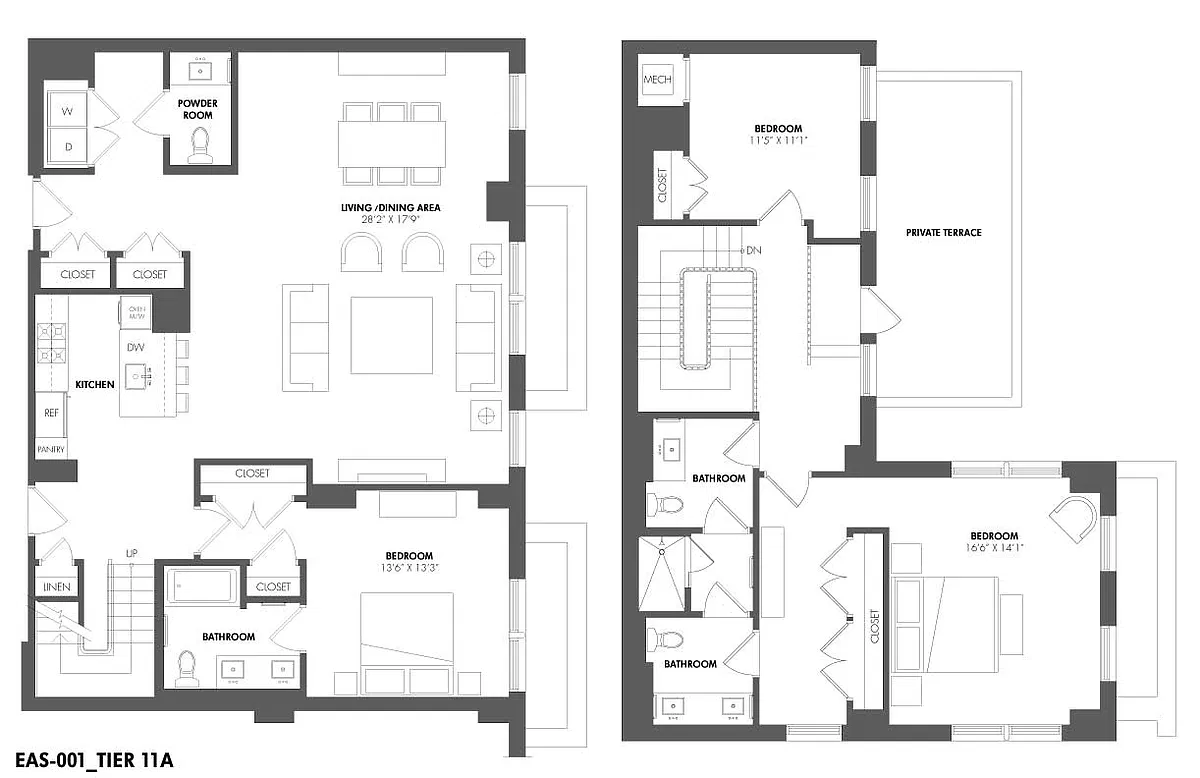 Floor plan 3 Bed/2.5 Bath