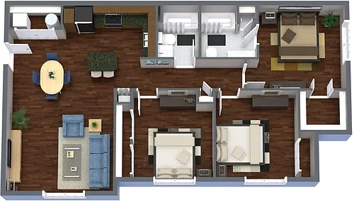 Floor plan 3 Bedrooms