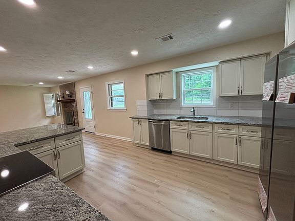 Kitchen with all new stainless steel appliances