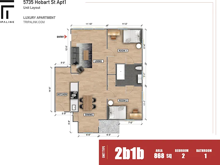 5735 Hobart St #1 — Photo 7