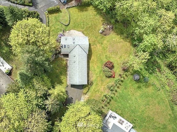 Nestled on over an acre of property.