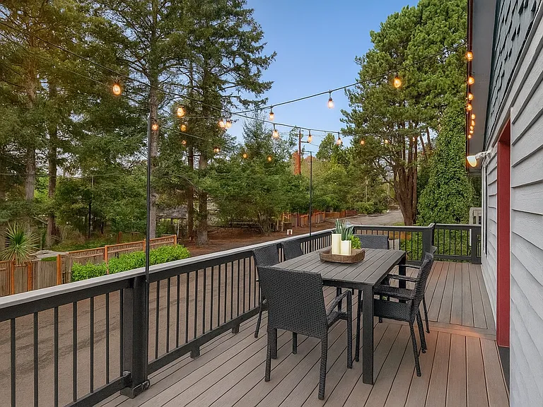 Deck off of second floor off living area facing 4th Place.