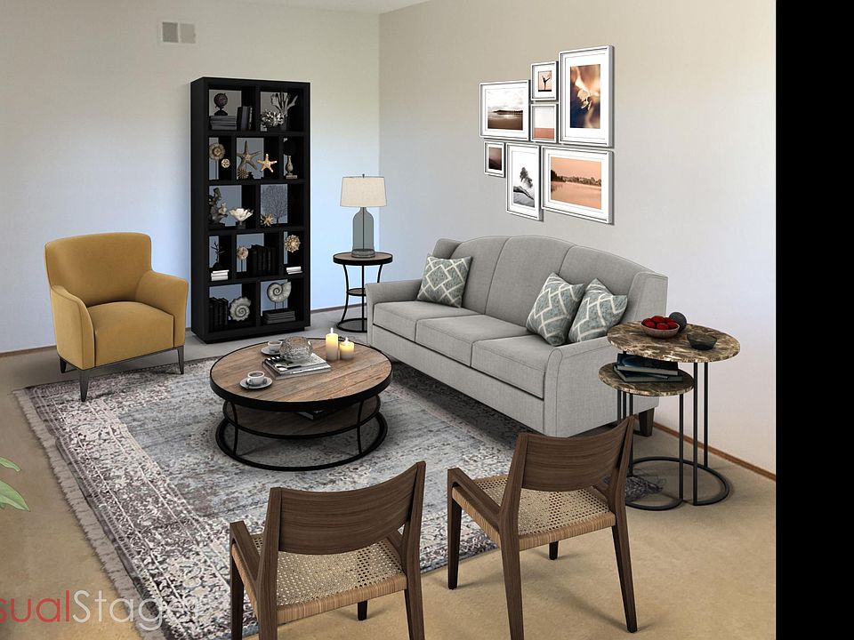 Living is 18 feet long with plenty of space for furniture.
