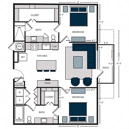 Floor plan B3