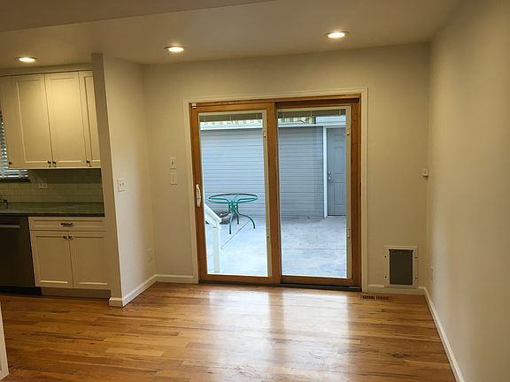 Dining area opens to back patio
