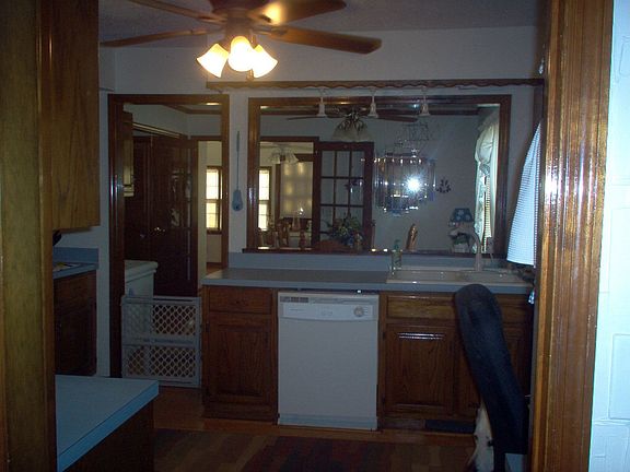 laundry area into kitchen