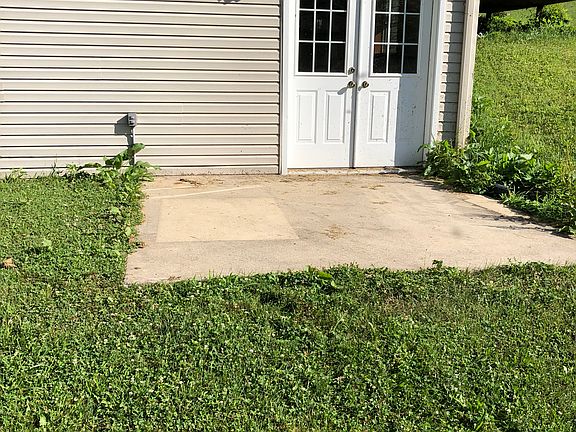 Back of exposed basement