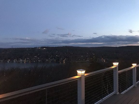 NIGHT ON THE LAKE FROM DECK