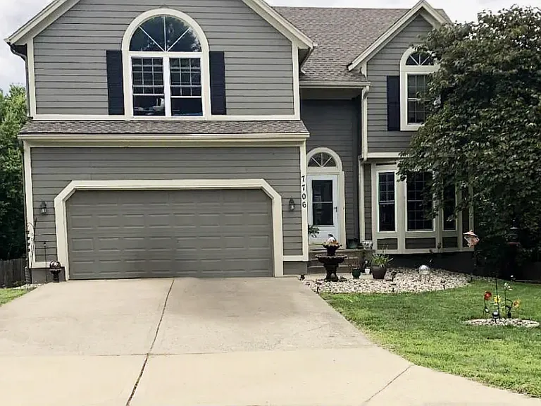 Outside front