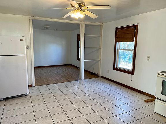 Kitchen area looking into living room area.