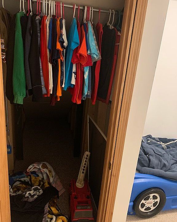 Downstairs room closet