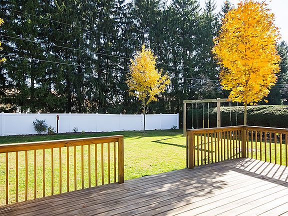 Convenient wooden deck