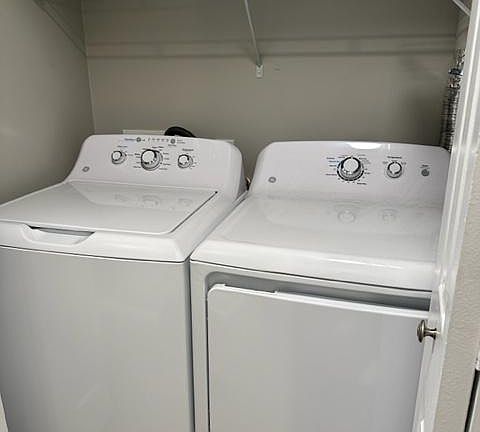 Upstairs laundry-new washer and dryer