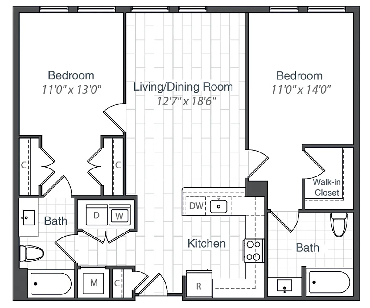 Floor plan B13-1116