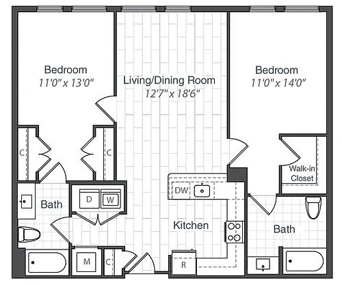 Floor plan B13-1116