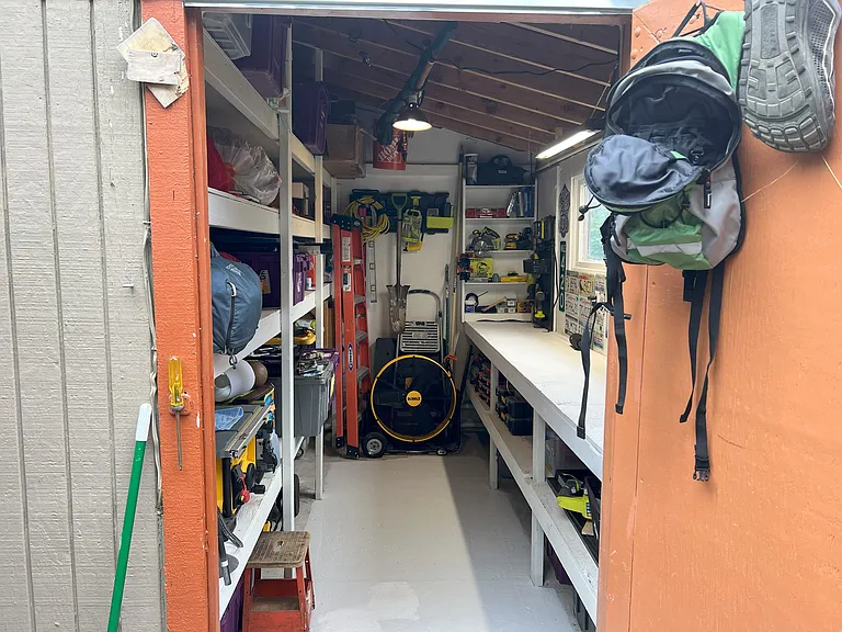 tool shed and storage