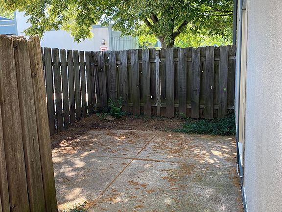 Private, fenced in patio