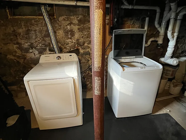 Washer and Dryer in basement