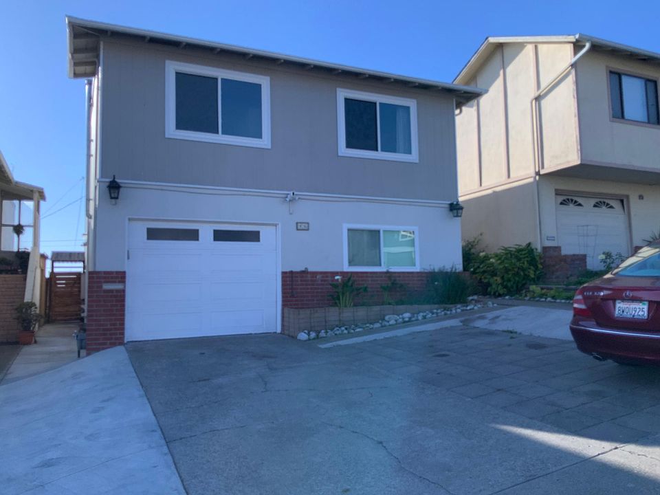 The front side of the house