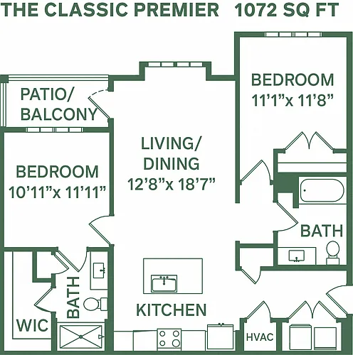 Floor plan Classic Premier B1B