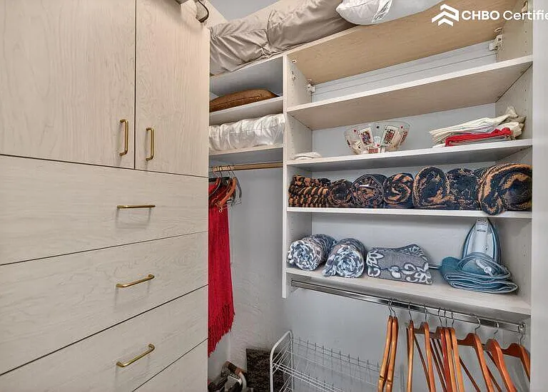 Walking in closet in Royal Suite