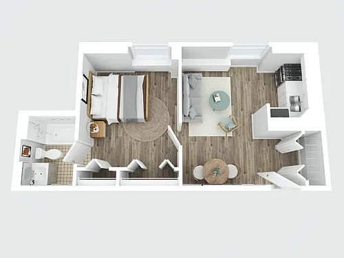 Floor plan 1 Bedroom A11