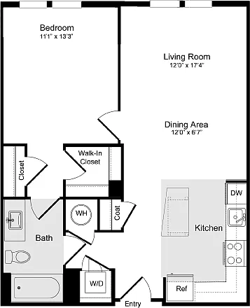 Floor plan A-1D