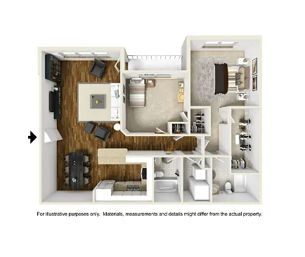 Floor plan 2 Bed