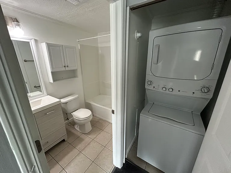 laundry and bathroom